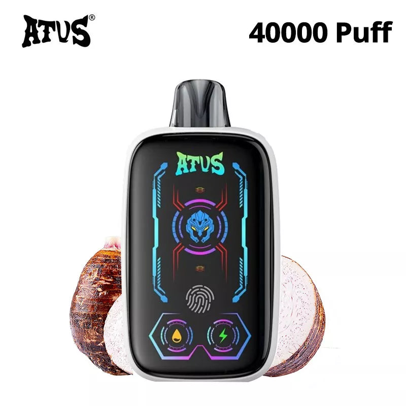 ATVS Vape 40000 Puffs 24 Flavors Big Screen Airflow Double Mesh Coil 40k Puff