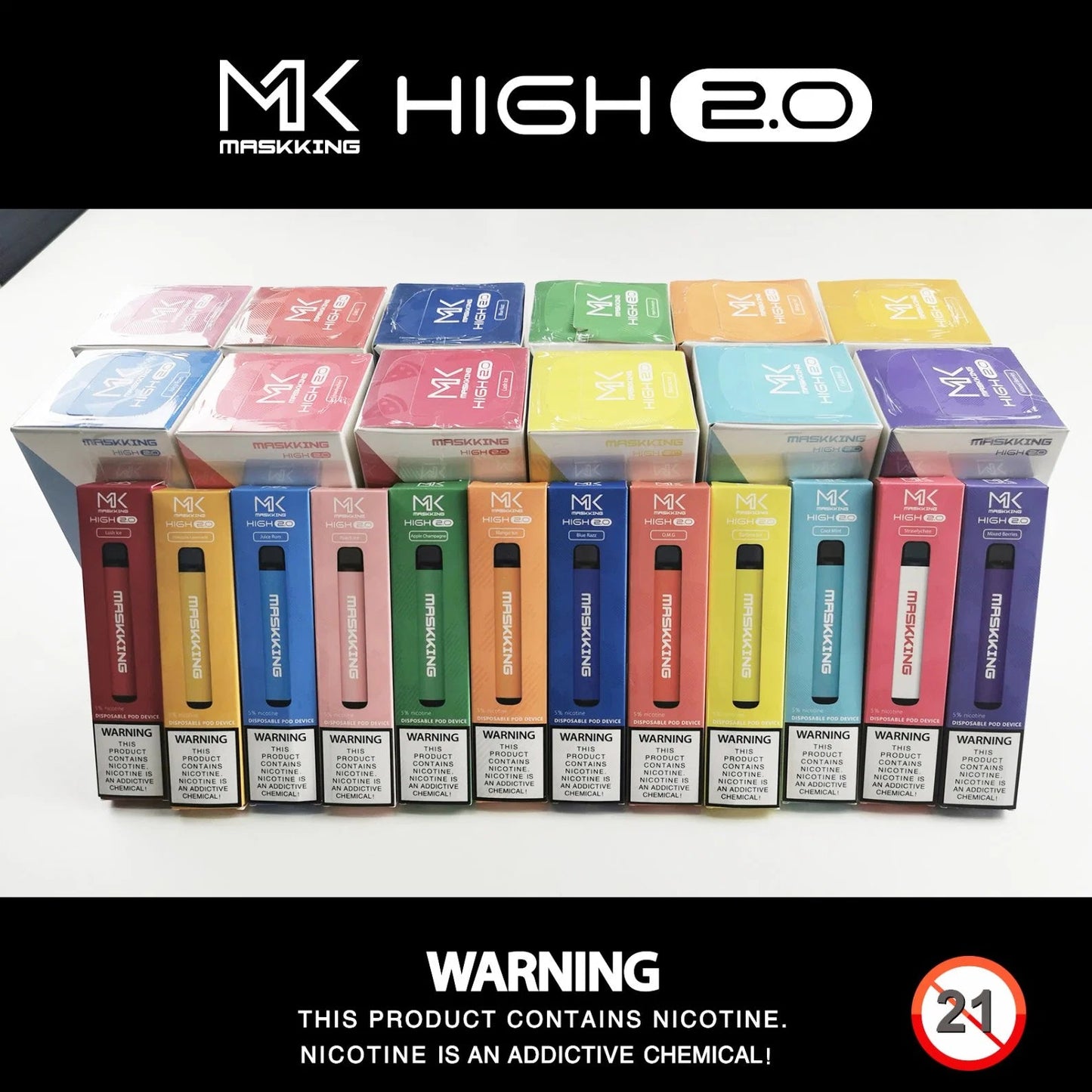 Maskking HIGH2.0 400 Puffs Disposable Vape Wholesale