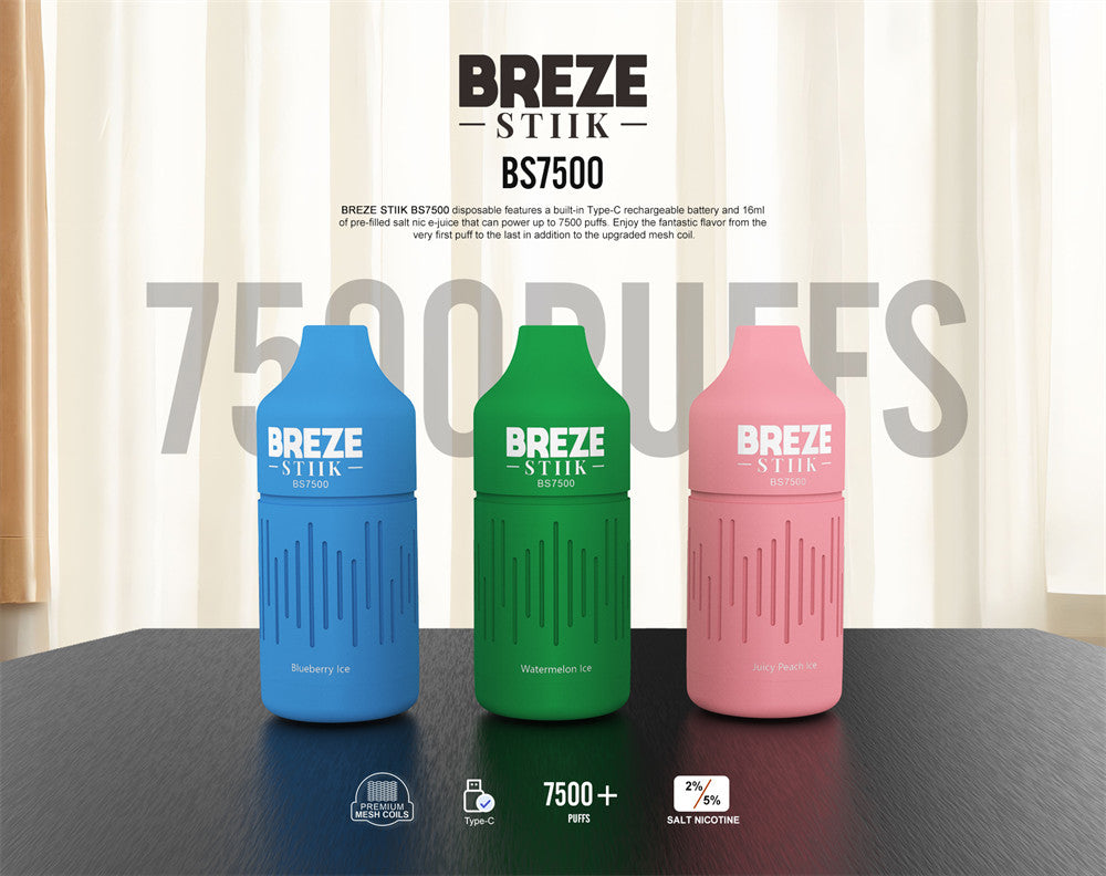 Breze Stiik BS7500 puffs Disposable Vape Wholesale