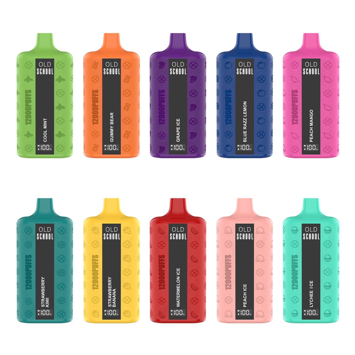 OLD School Leather 12000 Puffs Disposable Vape Wholesale-500mAh battery, 18ml E-liquid, Multiple Nicotine 10 Flavors