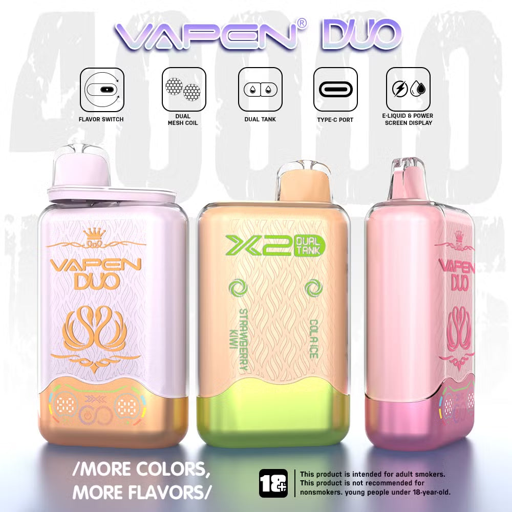 VAPEN DUO 40000 Puffs Dual Flavors Disposable Vape 40ml 650mAh 12 Flavors