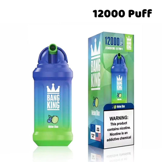 Bang King 12000 puffs disposable rechargeable vape in stock-650mAh Battery, 23ml E-liquid, Multiple Nicotine 19 Flavors