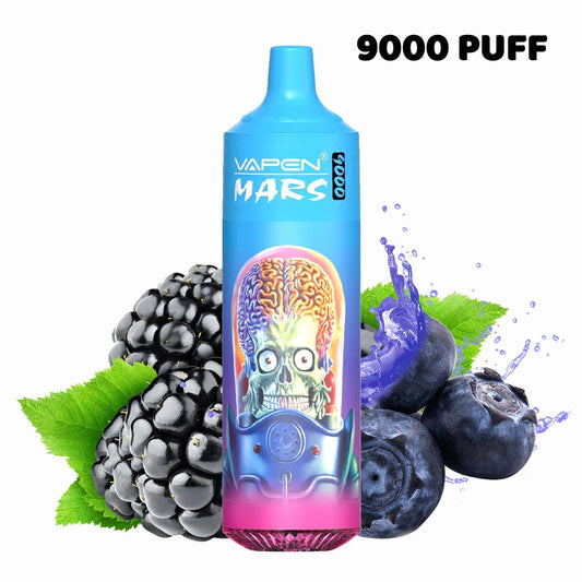 Vapen Mars 9000 puffs 9k bar disposable vaperechargeable popular in France