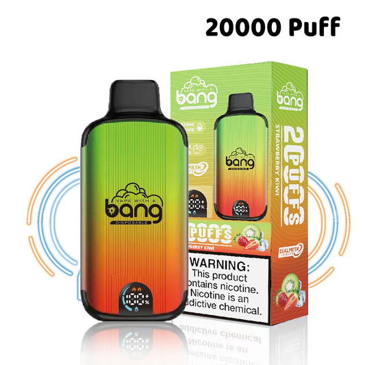 Bang 20000 Puffs Vape 20K Disposable Vape Pen E Cigarette Prefilled(0% to 5% Nicotine) 25ml 650mAh Battery 12 Flavors