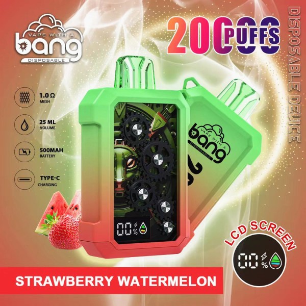 BANG Tick Tock 20000 Puffs Disposable Vape Wholesale-650mAh battery, 16ml E-liquid, Multiple Nicotine 12 Flavors