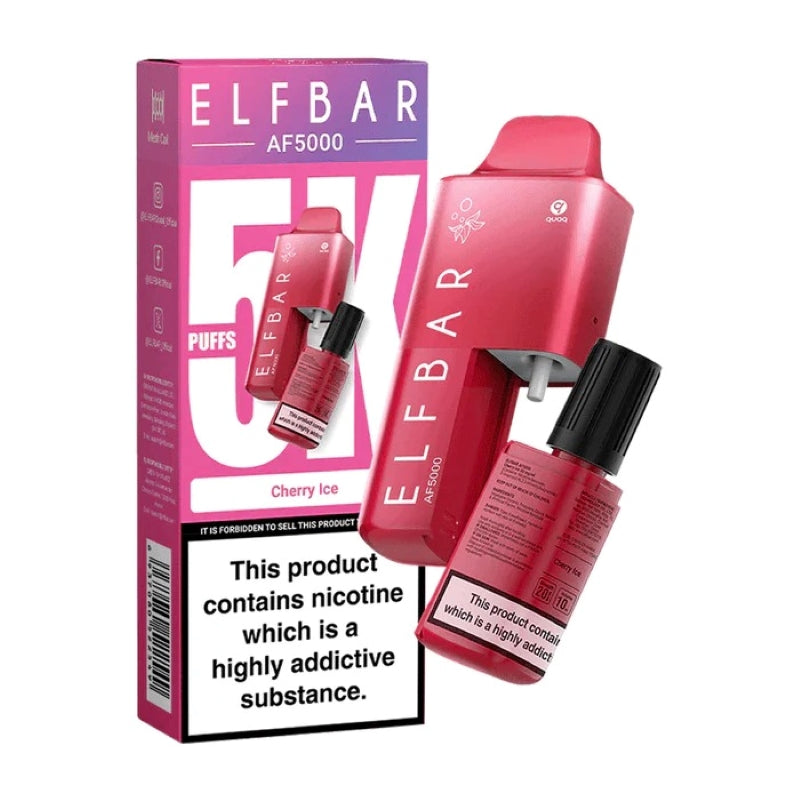 Elf Bar 5000 Puff 5K Bar AF5000 Pen Kit -2% Nicotine 10ml Refill Container 1000mah Battery capacity 15 Flavors
