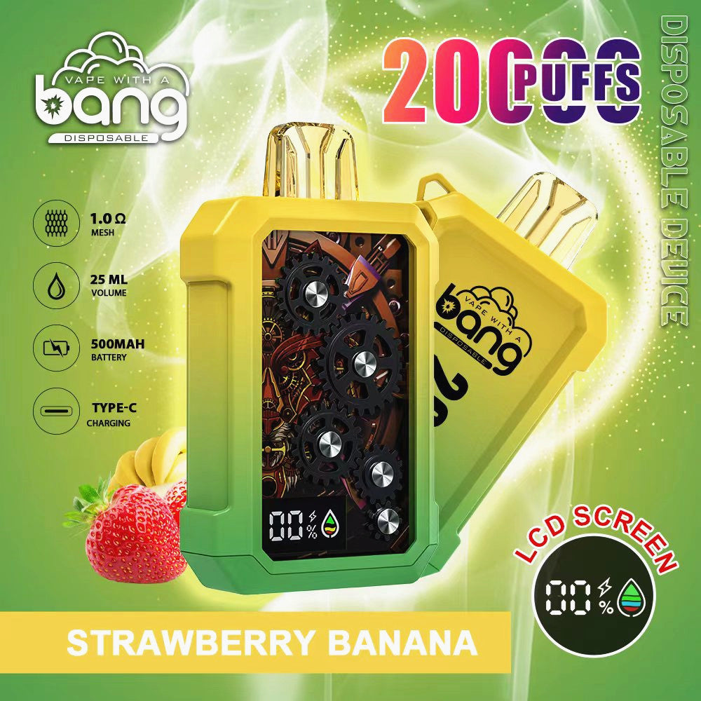 BANG Tick Tock 20000 Puffs Disposable Vape Wholesale-650mAh battery, 16ml E-liquid, Multiple Nicotine 12 Flavors