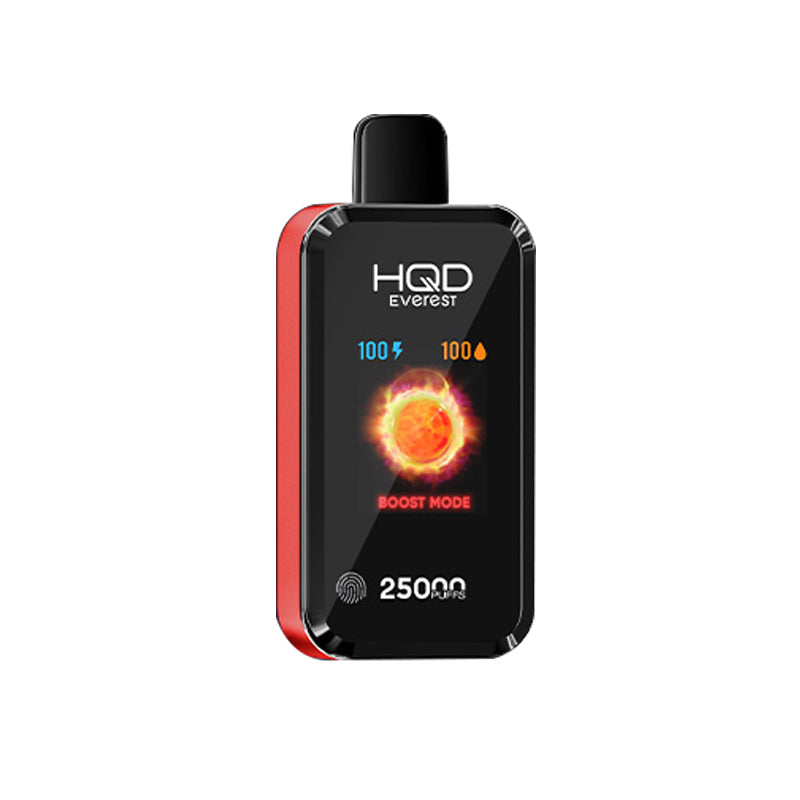 HQD Everest 25000 Puffs Disposable Vape 5% Nicotine 28ml e-liquid 850mAh rechargeable 16 Flavors Wholesale