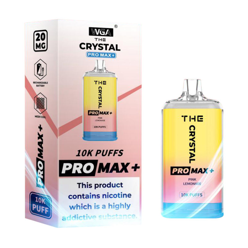 WGA Crystal Pro Max Plus 10000Puffs Disposable Vape Wholesale 850mAh Battery 13 Flavors