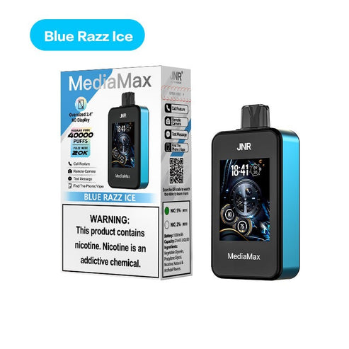 JNR MediaMax 40000 Puffs Disposable Vape Wholesale 5% nicotine 21ml e-liquid 1000 mah Battery 10 flavors