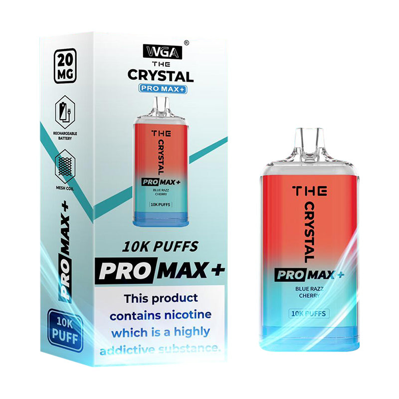 WGA Crystal Pro Max Plus 10000Puffs Disposable Vape Wholesale 850mAh Battery 13 Flavors