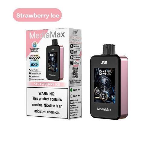 JNR MediaMax 40000 Puffs Disposable Vape Wholesale 5% nicotine 21ml e-liquid 1000 mah Battery 10 flavors