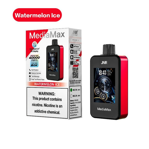 JNR MediaMax 40000 Puffs Disposable Vape Wholesale 5% nicotine 21ml e-liquid 1000 mah Battery 10 flavors