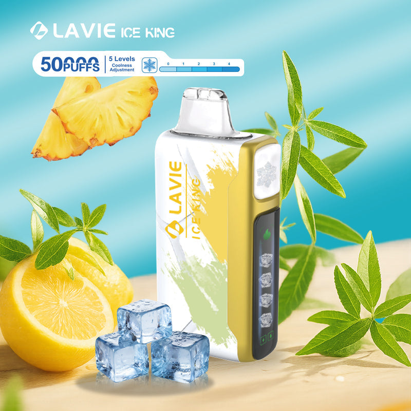 LAVIE ICE KING 50000 Puffs 5-Level Coolness and Power Adjustment Disposable Vape Wholesale