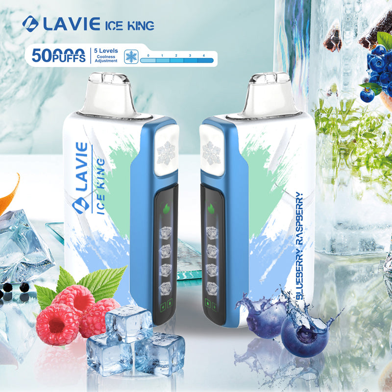 LAVIE ICE KING 50000 Puffs 5-Level Coolness and Power Adjustment Disposable Vape Wholesale
