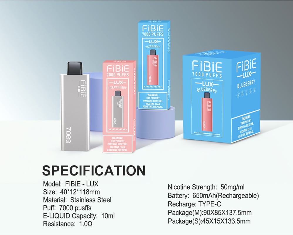 🔥FIBIE 7000 Puffs Disposable Vapor Wands(10 Flavors Collection)