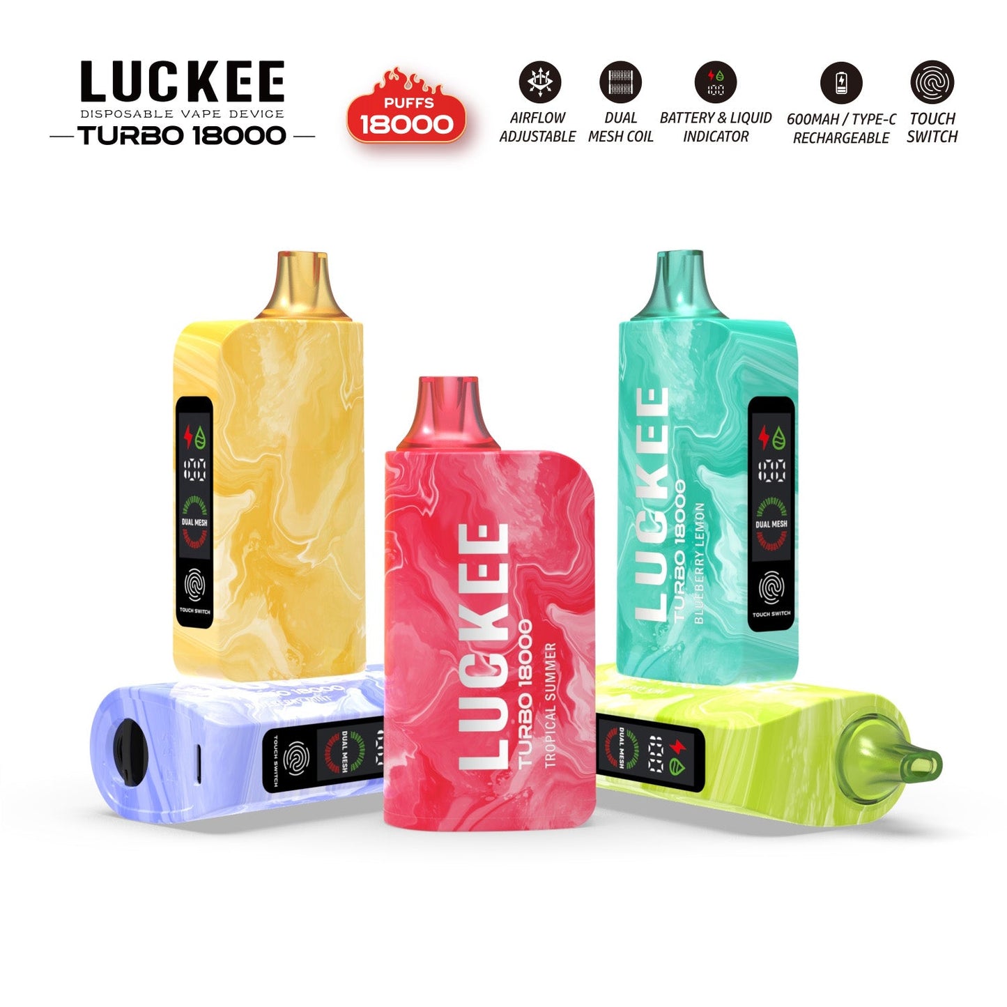 LUCKEE TURBO 18000 Puffs Disposable Vape Wholesale