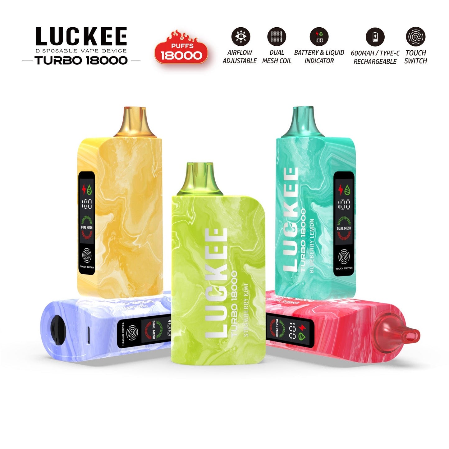 LUCKEE TURBO 18000 Puffs Disposable Vape Wholesale