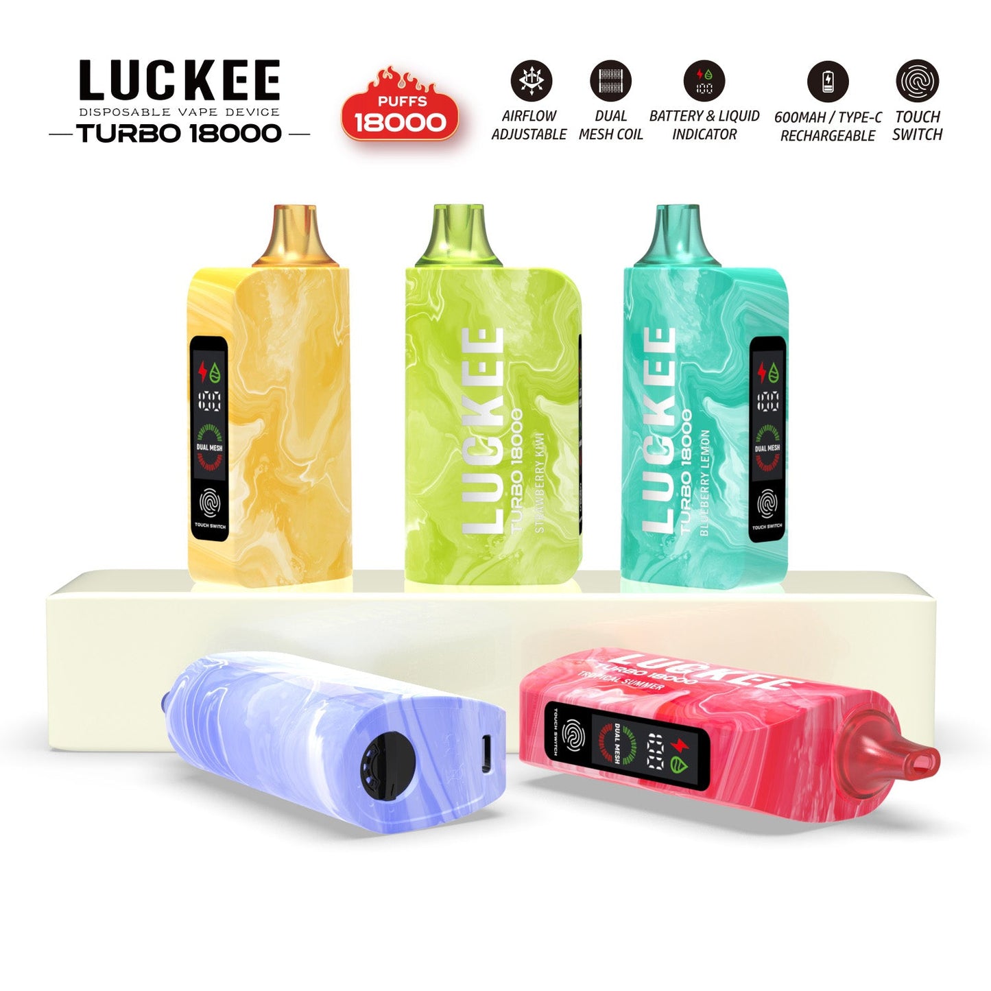 LUCKEE TURBO 18000 Puffs Disposable Vape Wholesale