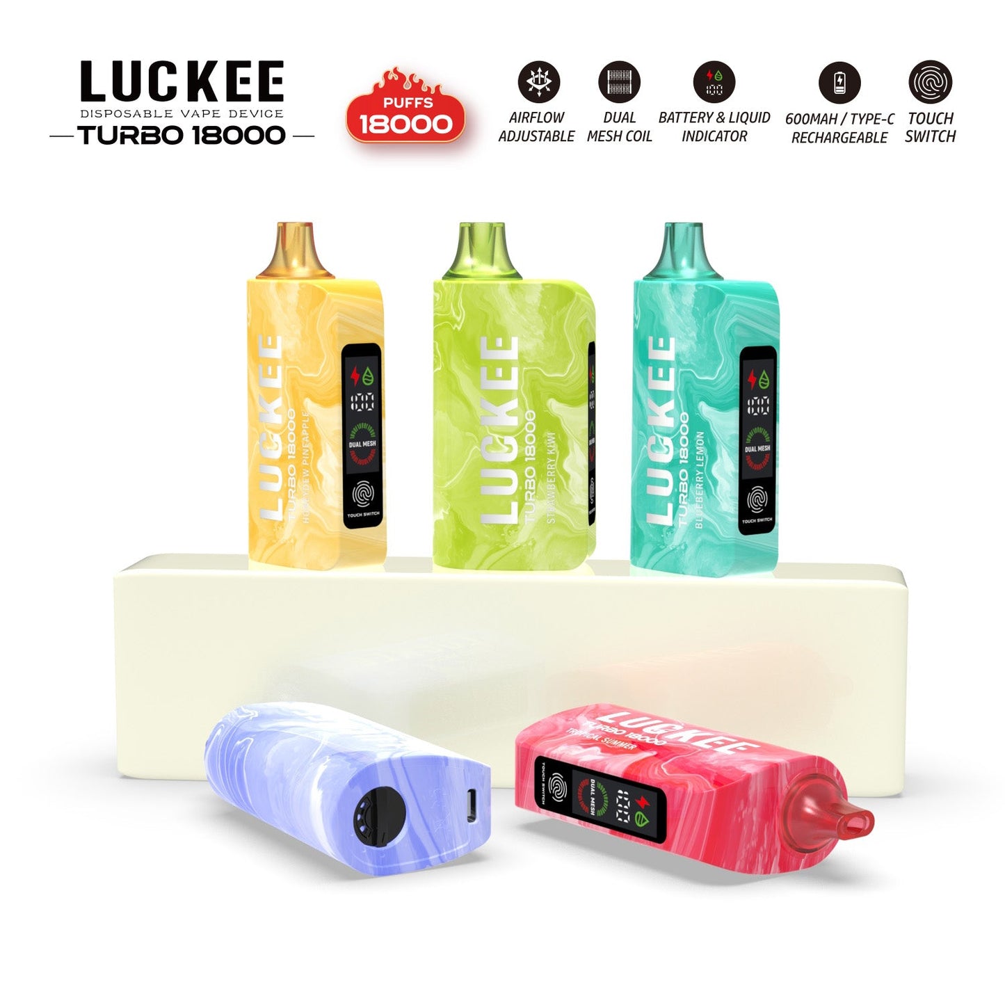 LUCKEE TURBO 18000 Puffs Disposable Vape Wholesale