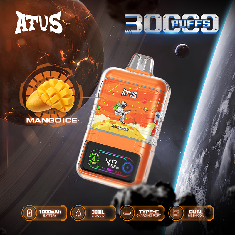 ATVS Astronaut 30000 Puffs Disposable Vape Wholesale-1000mAh batterty, 25ml E-liquid,Multiple Nicotine 14 Flavors