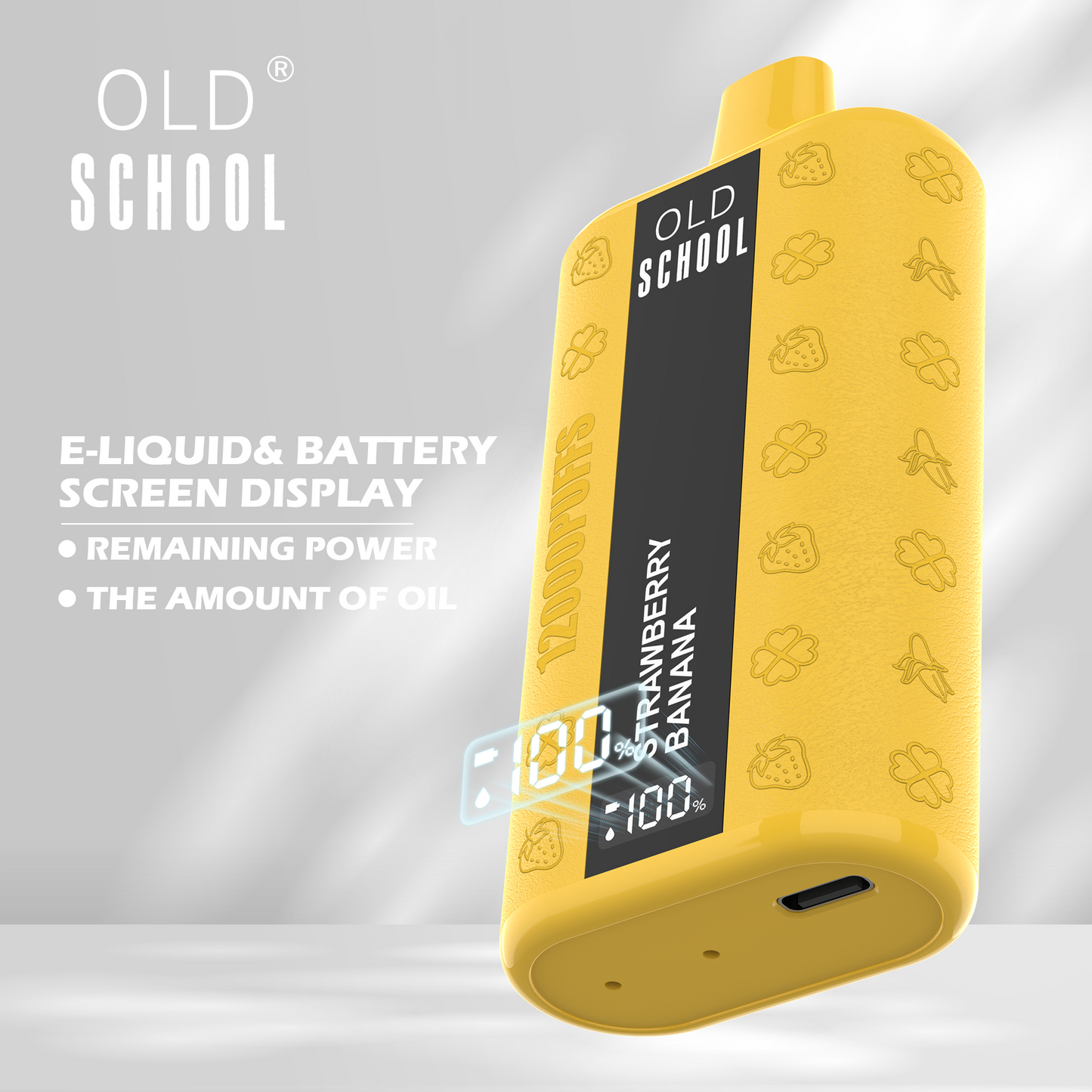OLD School Leather 12000 Puffs Disposable Vape Wholesale-500mAh battery, 18ml E-liquid, Multiple Nicotine 10 Flavors