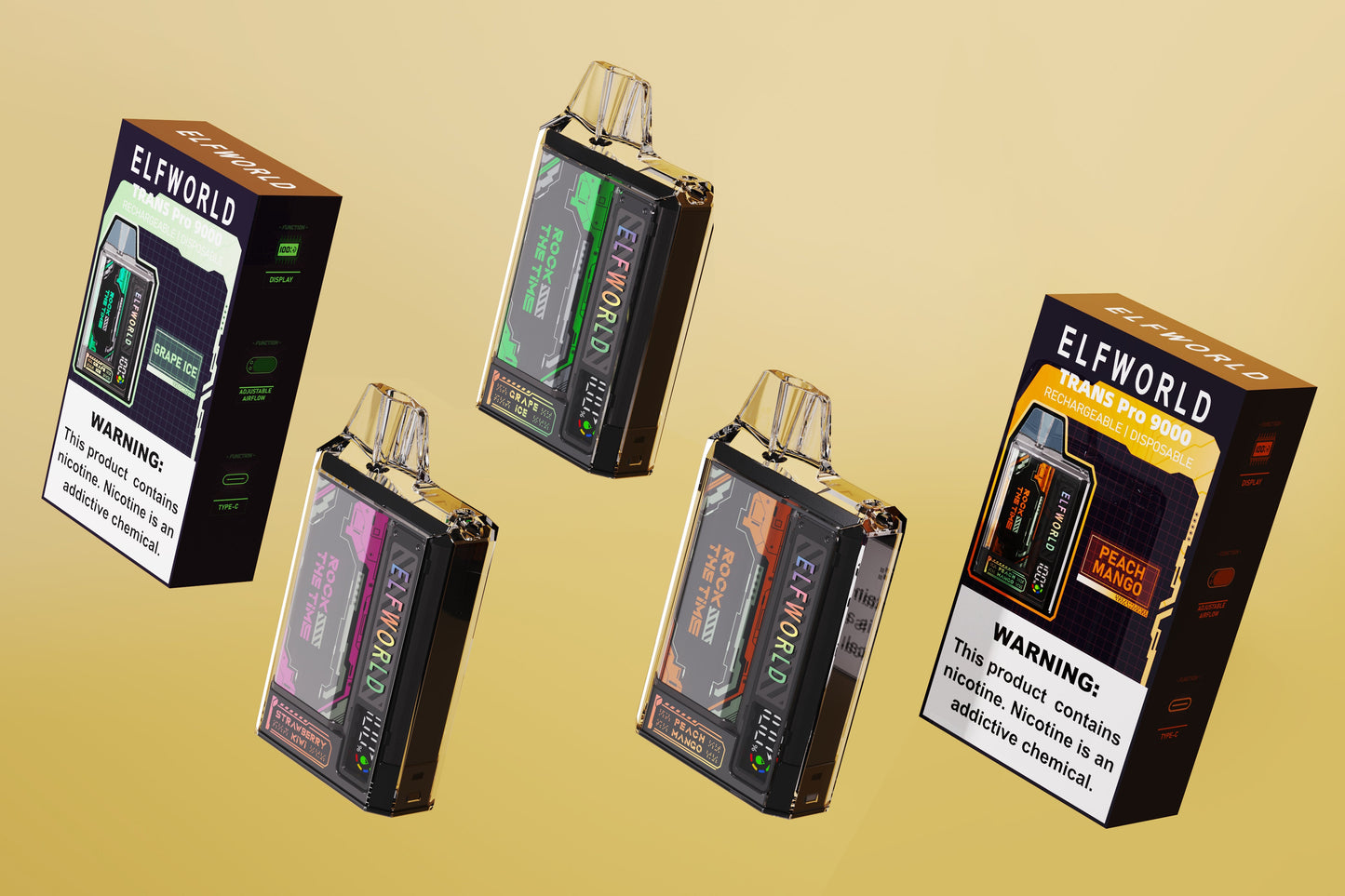 ELFWORLD TRANS PRO 9000 Puffs Disposable Vape Wholesale