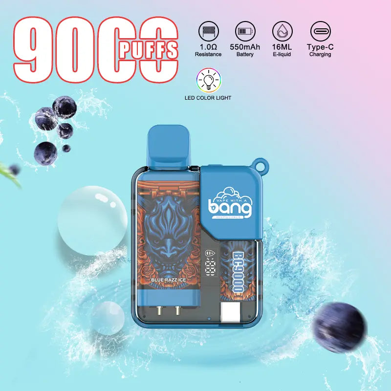 BANG Pyne 9000 Puffs Disposable Vape Wholesale-6ml E-liquid, Multiple Nicotine 12 Flavors