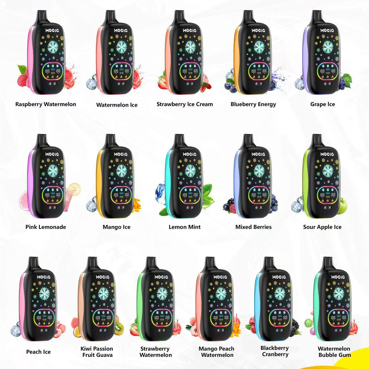 MOCIG ICE POP 50000 Puffs Disposable Vape Wholesale-13ml E-liquid,Multiple Nicotine 15 Flavors