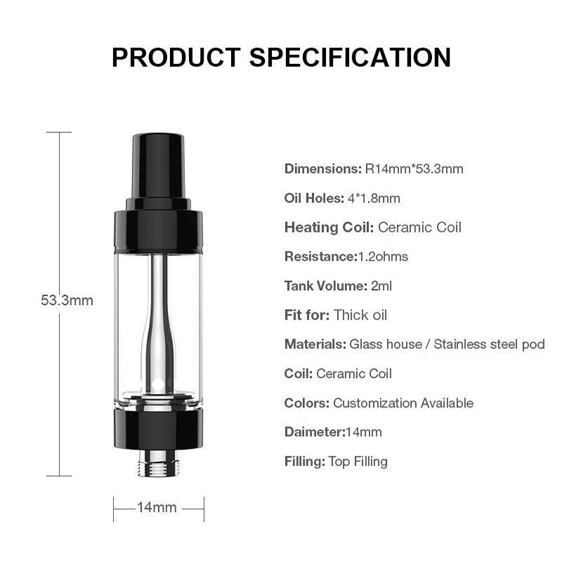 2ml CBD Weed Cartridge 1.2ohm
