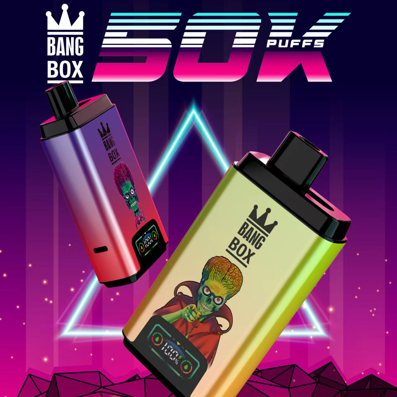 BANGBOX 50000 Puffs Disposable Vape Wholesale-850mAh Battery, 45ml E-liquid, Multiple Nicotine 12 Flavors