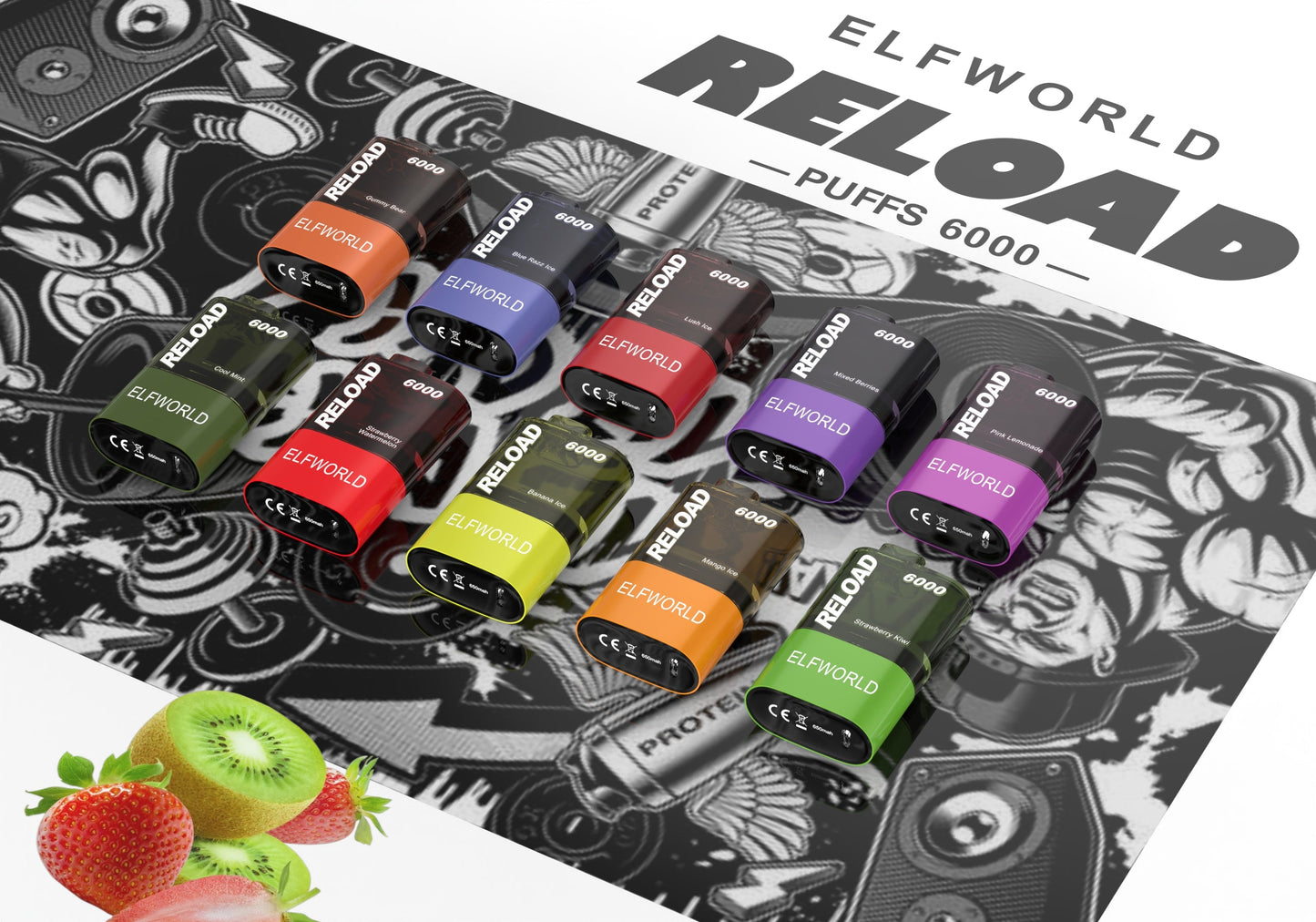 ELFWORLD Reload 6000 Puffs Disposable Vape Wholesale