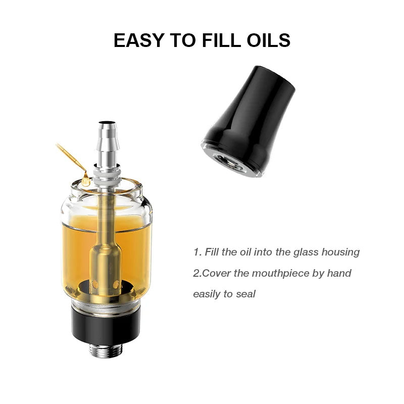 CBD Vape Cartridge 3ml Thick Oil Vaporizers Vape Pen Cartridge 510 Thread Atomizer