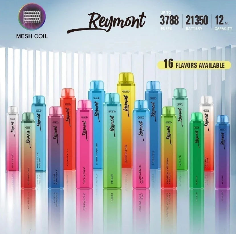 BOX OF 10 PC- Reymont Disposable Vape Pod Pen - 3788 Puffs 2ml 20mg ON SALE-1400mAh Battery, Multiple Nicotine 12 Flavors