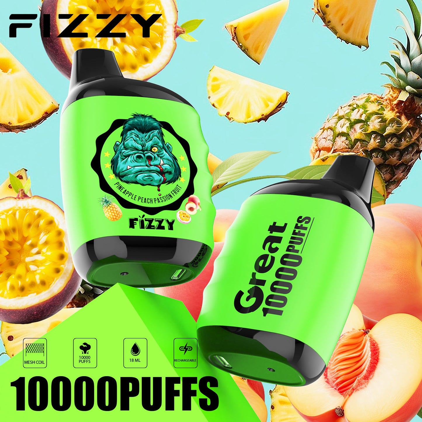 FIZZY GREAT 10000 Puffs Disposable Vape Wholesale