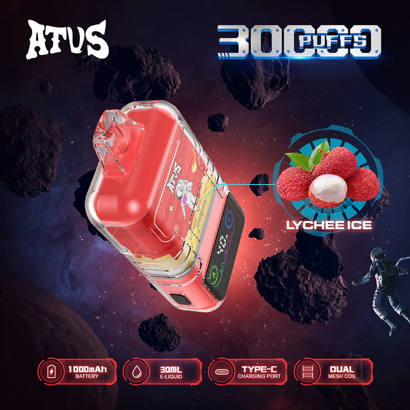ATVS Astronaut 30000 Puffs Disposable Vape Wholesale-1000mAh batterty, 25ml E-liquid,Multiple Nicotine 14 Flavors