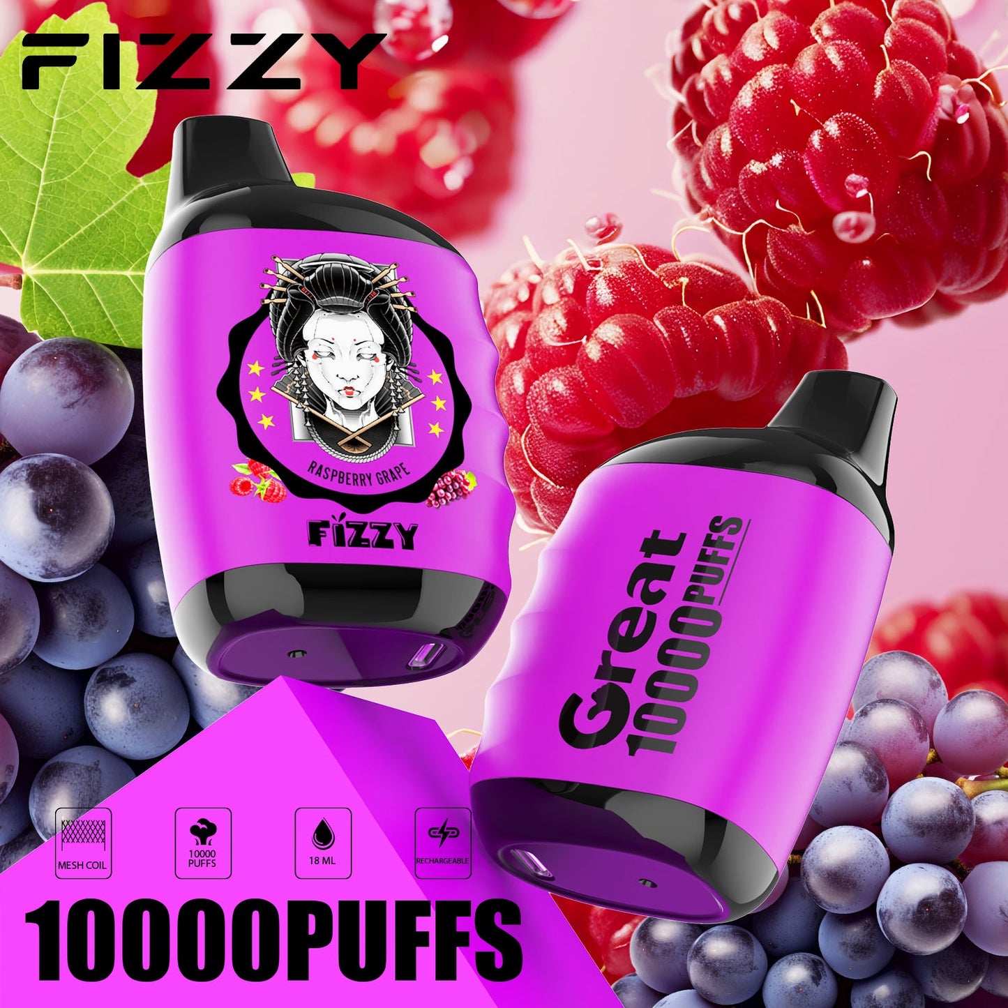 FIZZY GREAT 10000 Puffs Disposable Vape Wholesale