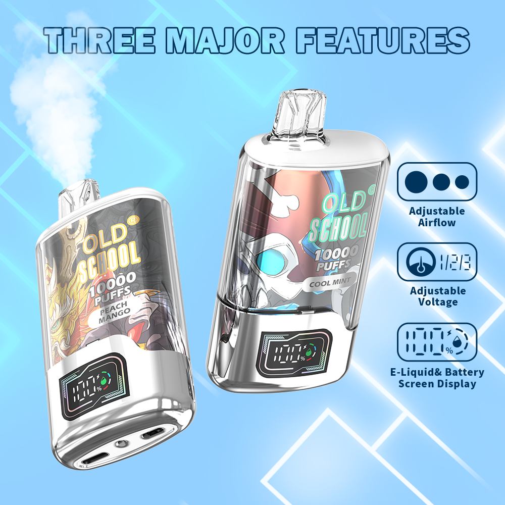 OLD School TN10000 Puffs Disposable Vape Wholesale-650mAh battery, 20ml E-liquid, Multiple Nicotine 10 Flavors