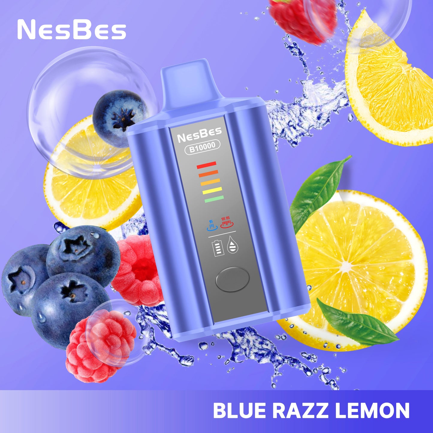 NESBES B10000 Puffs Disposable Vape Wholesale-700mAh battery, 17ml-E-liquid, Multiple Nicotine 8 Flavors
