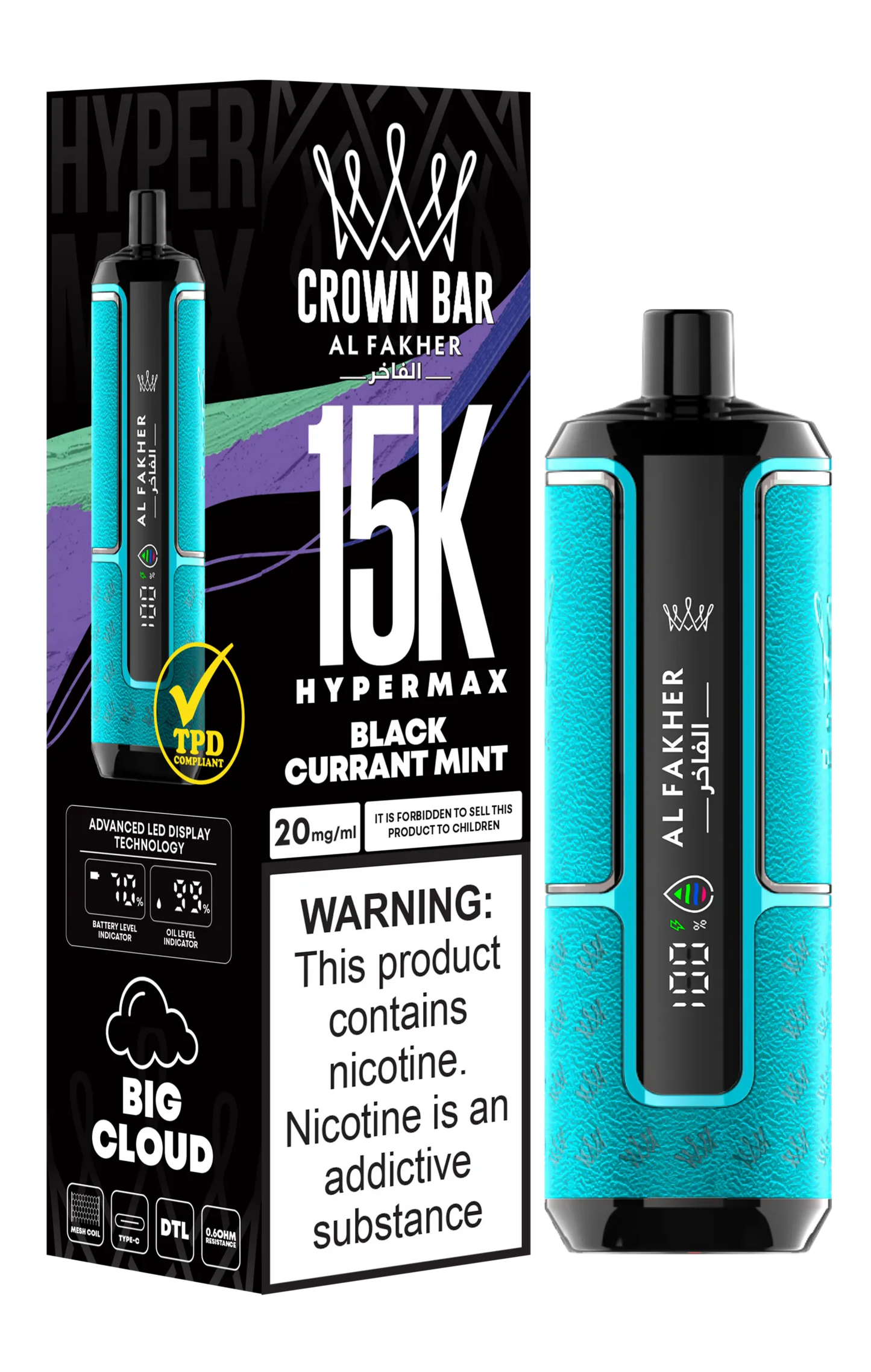 Blackcurrant Mint Al Fakher HyperMax 15k Puff
