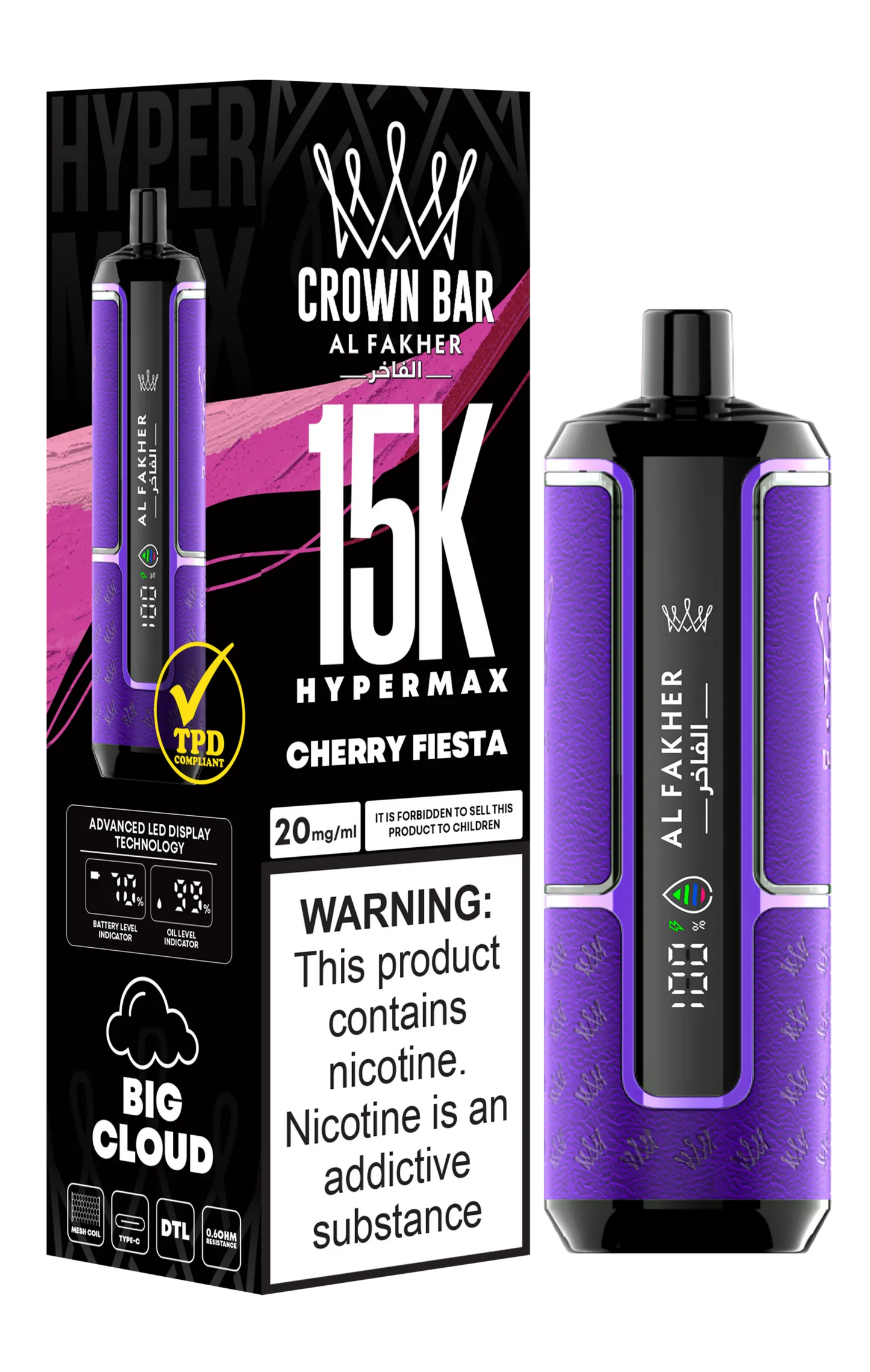 Cherry Fiesta Al Fakher HyperMax 15k Puff
