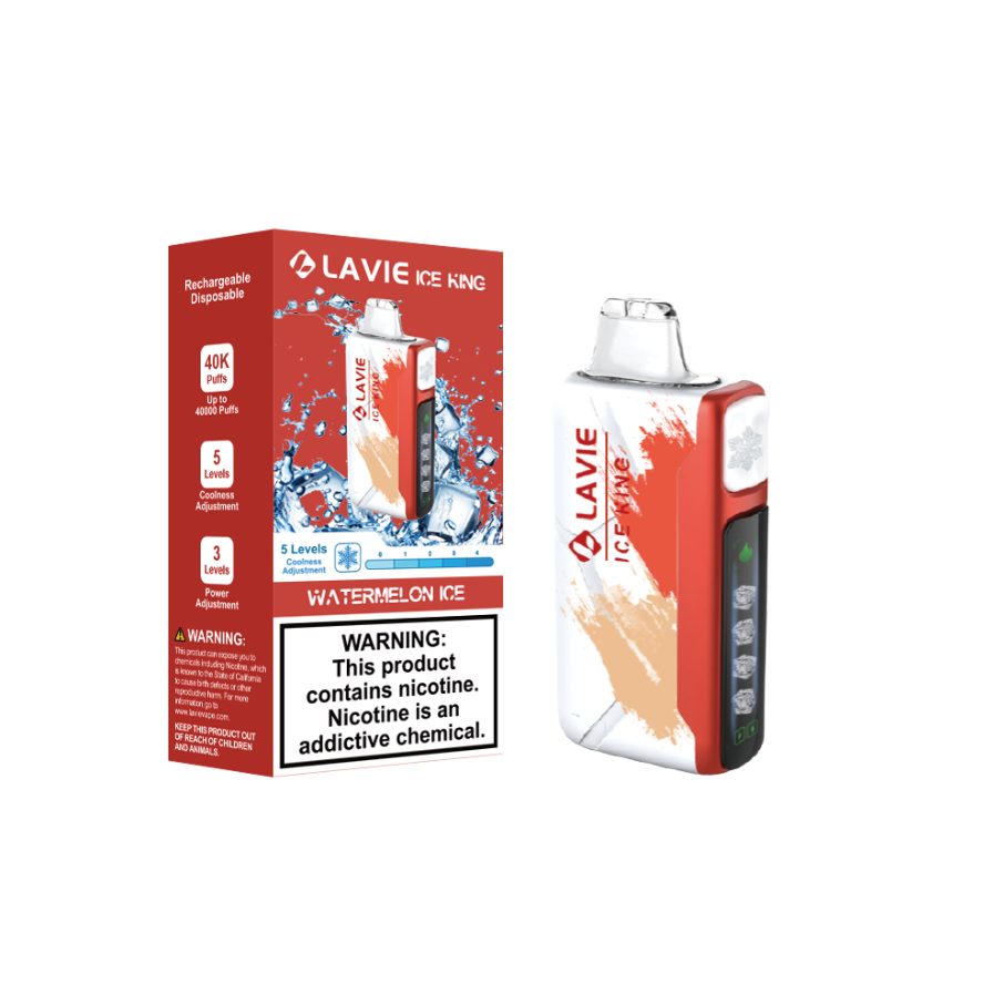 LAVIE ICE KING 50000 Puffs 5-Level Coolness and Power Adjustment Disposable Vape Wholesale