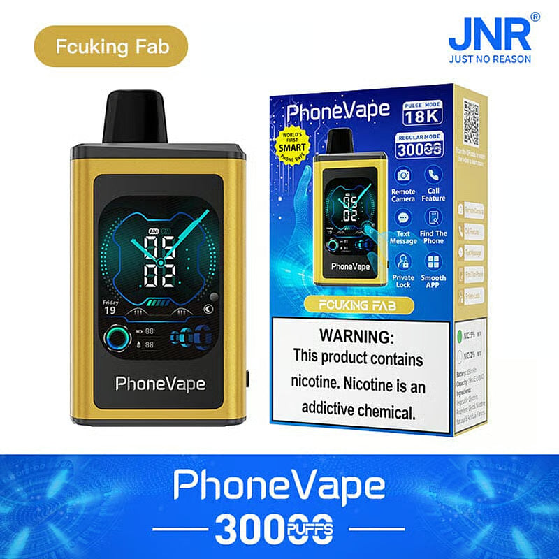JNR Phone Vape 30000 Puffs Latest Smart 20mg Nicotine 19ML 1000 mAh Battery 10 Flavors Disposable Vape