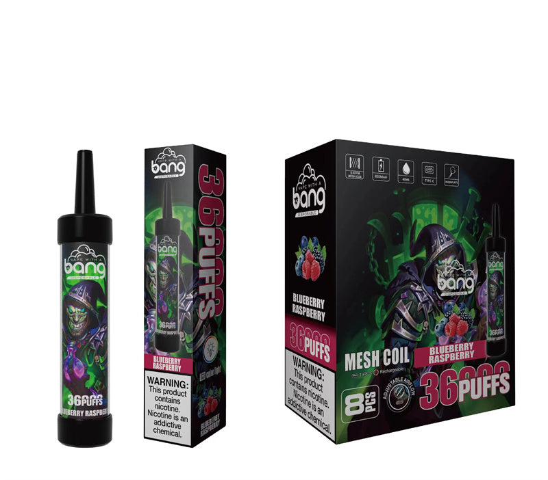 Bang 36000 Puff Dtl Disposable Vapes E Cigarettes Sub Ohm Mesh Coil 40ml 36k Puff-650mAh Battery, 40ml E-liquid, Multiple Nicotine 12 Flavors