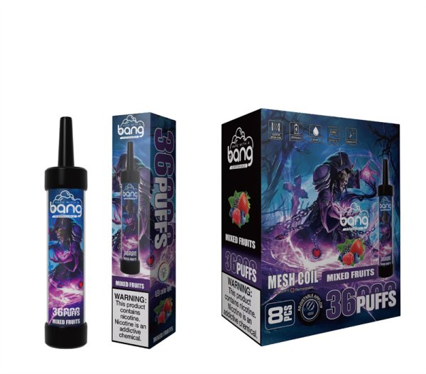 Bang 36000 Puff Dtl Disposable Vapes E Cigarettes Sub Ohm Mesh Coil 40ml 36k Puff-650mAh Battery, 40ml E-liquid, Multiple Nicotine 12 Flavors