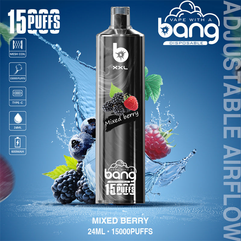 Bang 15000 Puffs Vape 15K Disposable Vape Pen E Cigarette Prefilled 15ml 600mAh Disposable Vape 20 Flavors
