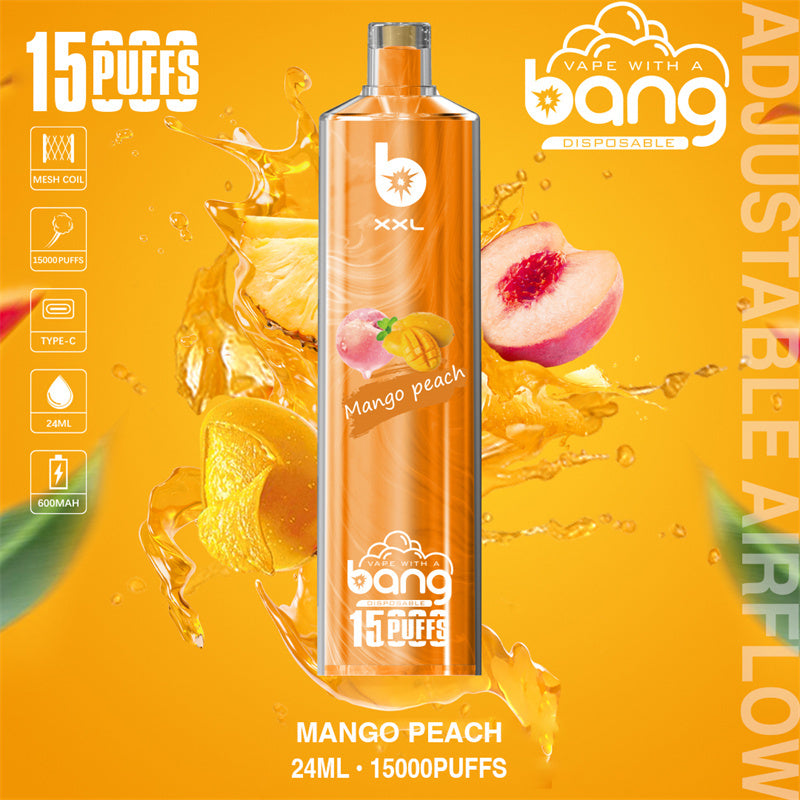 Bang 15000 Puffs Vape 15K Disposable Vape Pen E Cigarette Prefilled 15ml 600mAh Disposable Vape 20 Flavors
