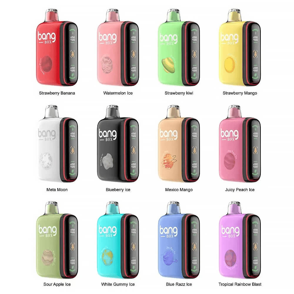 Bang box 9000-18000 PUFF Disposable Vape In Sales-28ml E-liquid, Multiple Nicotine 12 Flavors