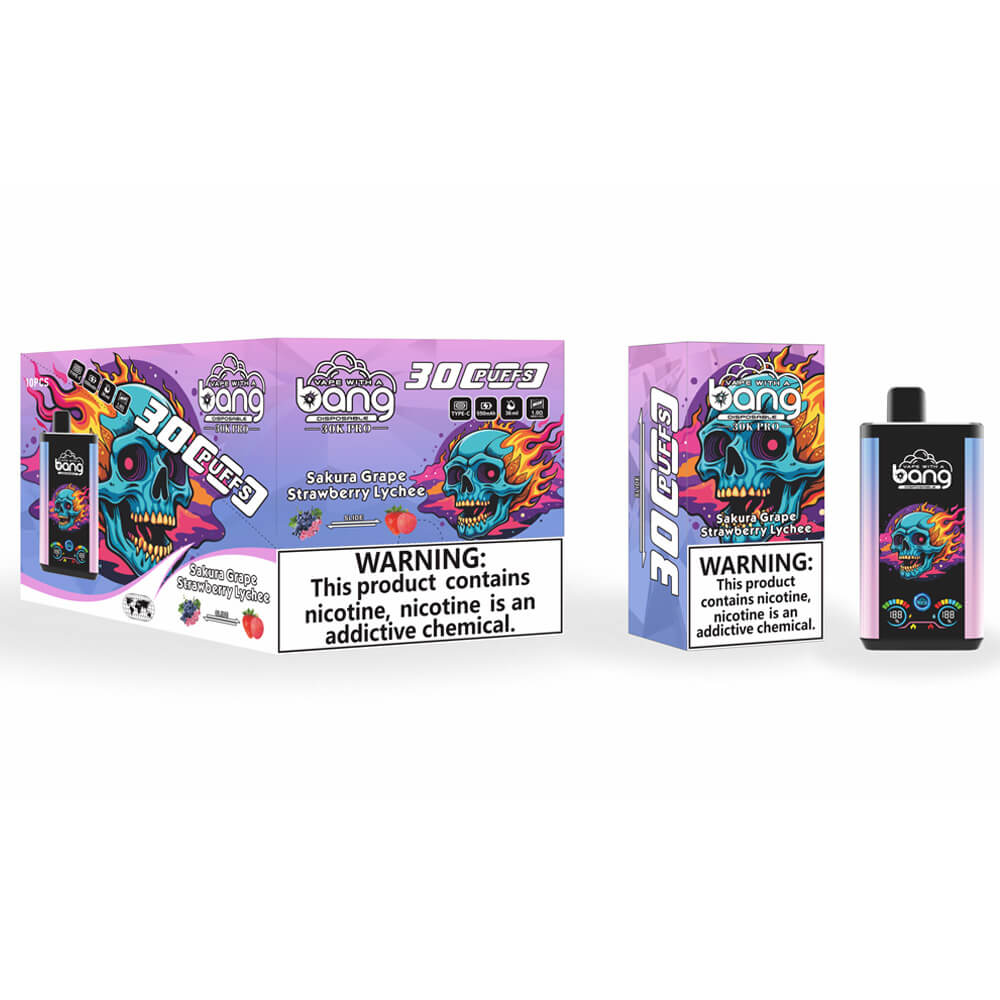 Bang Large screen 30000 PUFF dual flavors Disposable Vape In Sales-36ml E-liquid, Multiple Nicotine 16 Flavors