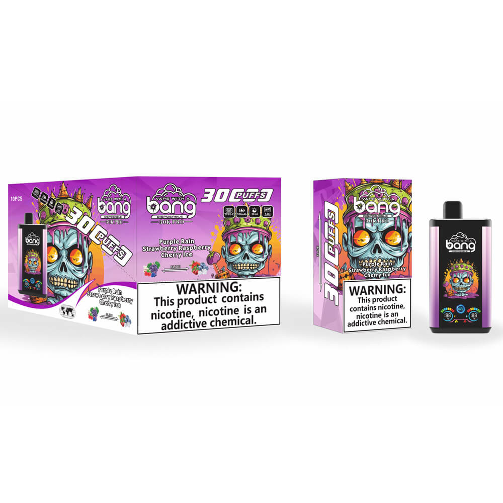 Bang Large screen 30000 PUFF dual flavors Disposable Vape In Sales-36ml E-liquid, Multiple Nicotine 16 Flavors